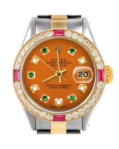 Rolex Datejust 26mm Two Tone 6917-TT-ORN-ADE-4RBY-OYS