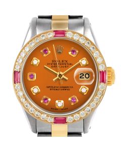 Rolex Datejust 26mm Two Tone 6917-TT-ORN-ADR-4RBY-OYS