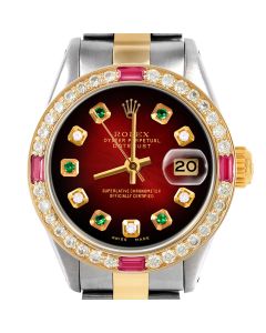 Rolex Datejust 26mm Two Tone 6917-TT-RDV-ADE-4RBY-OYS