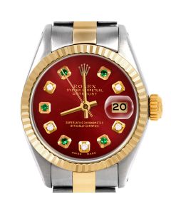 Rolex Datejust 26mm Two Tone 6917-TT-RED-ADE-FLT-OYS