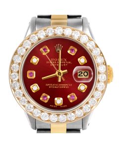 Rolex Datejust 26mm Two Tone 6917-TT-RED-ADR-2CT-OYS