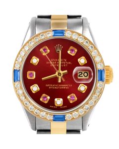 Rolex Datejust 26mm Two Tone 6917-TT-RED-ADR-4SPH-OYS