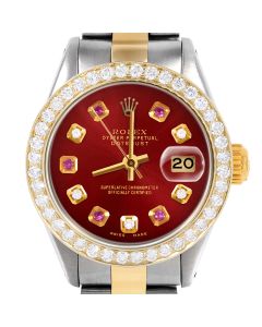 Rolex Datejust 26mm Two Tone 6917-TT-RED-ADR-BDS-OYS