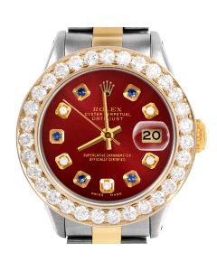 Rolex Datejust 26mm Two Tone 6917-TT-RED-ADS-2CT-OYS