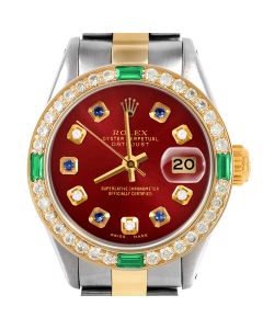 Rolex Datejust 26mm Two Tone 6917-TT-RED-ADS-4EMD-OYS