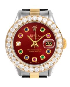 Rolex Datejust 26mm Two Tone 6917-TT-RED-ERDS-2CT-OYS