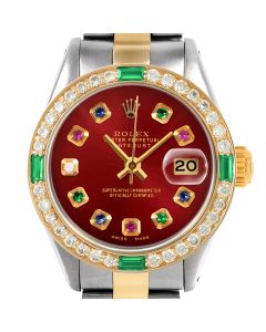 Rolex Datejust 26mm Two Tone 6917-TT-RED-ERDS-4EMD-OYS
