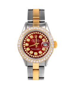 Rolex Datejust 26 mm Two Tone 6917-TT-RED-STRD-BDS-OYS