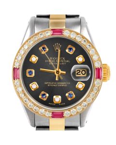 Rolex Datejust 26mm Two Tone 6917-TT-RHO-ADS-4RBY-OYS