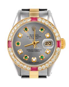 Rolex Datejust 26mm Two Tone 6917-TT-SLT-ADE-4RBY-OYS