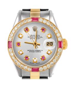 Rolex Datejust 26mm Two Tone 6917-TT-SLV-ADR-4RBY-OYS