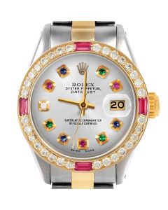 Rolex Datejust 26mm Two Tone 6917-TT-SLV-ERDS-4RBY-OYS