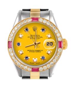Rolex Datejust 26mm Two Tone 6917-TT-YLW-ADS-4RBY-OYS