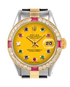 Rolex Datejust 26mm Two Tone 6917-TT-YLW-ERDS-4RBY-OYS